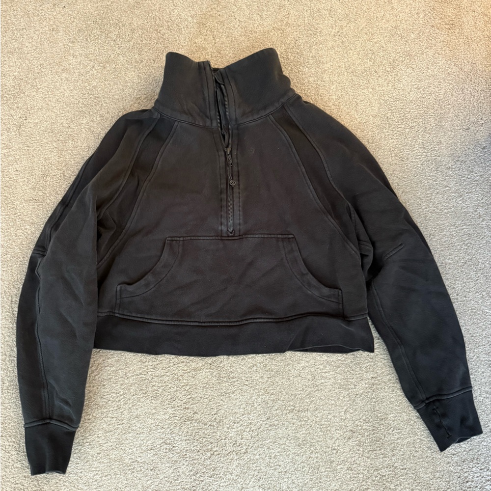 Lululemon black scuba pullover